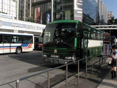 高速ペガサス号札幌駅降車専用バス停に到着２